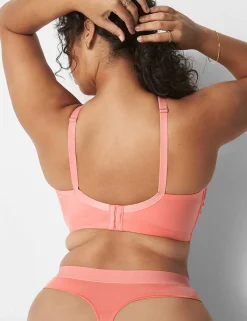 No-Wire Bras And Bralettes^Lane Bryant Sateen Wrap Bralette Desert Flower
