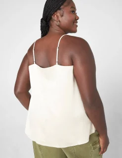 Shirts & Blouses^Lane Bryant Satin Cami Brazilian Sand