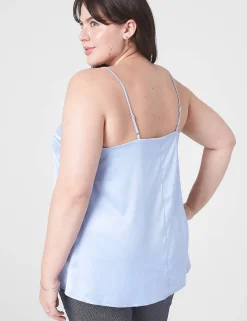 Shirts & Blouses^Lane Bryant Satin Cami Brunnera Blue