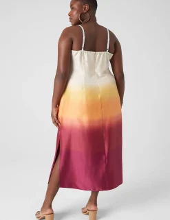 Occasion^Lane Bryant Scoop-Neck Cami Slip Dress Resort Ombre