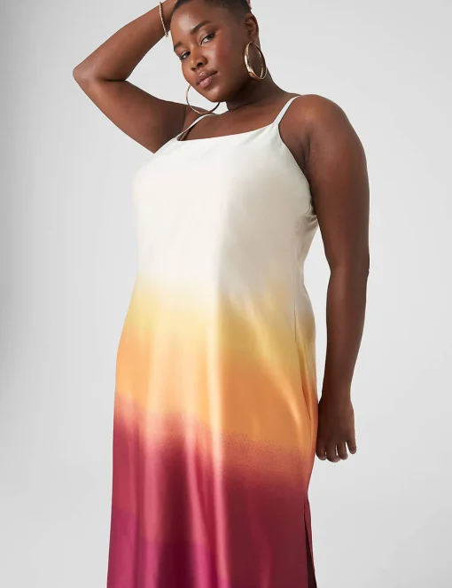 Maxi & Midi^Lane Bryant Scoop-Neck Cami Slip Dress Resort Ombre
