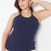 Knit Tops^Lane Bryant Scoop-Neck Stitch-Detail Tank Maritime Blue