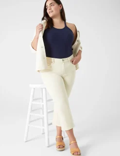 Knit Tops^Lane Bryant Scoop-Neck Stitch-Detail Tank Maritime Blue