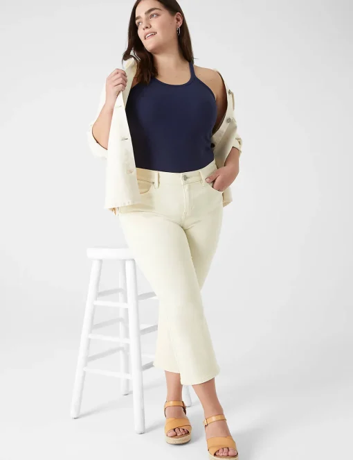 Knit Tops^Lane Bryant Scoop-Neck Stitch-Detail Tank Maritime Blue