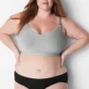 Full Coverage Bras^Lane Bryant Seamless Lightly Lined Nursing Bra Marl Nova Grey