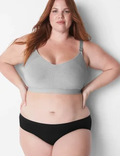 Specialty Bras^Lane Bryant Seamless Lightly Lined Nursing Bra Marl Nova Grey