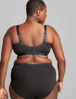 Full Coverage Bras^Lane Bryant Seamless Lightly Lined Nursing Bra Black