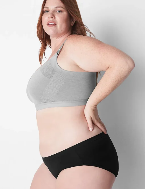 Full Coverage Bras^Lane Bryant Seamless Lightly Lined Nursing Bra Marl Nova Grey