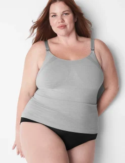 Specialty Bras^Lane Bryant Seamless Nursing Cami Marl Nova Grey