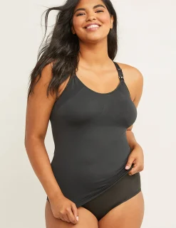 Specialty Bras^Lane Bryant Seamless Racerback Nursing Cami Black