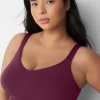 No-Wire Bras And Bralettes^Lane Bryant Seamless Strappy Tank Bralette Grape Wine