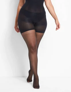 Tights & Leggings^Lane Bryant Shaping Tights - Shimmer Sheer Black