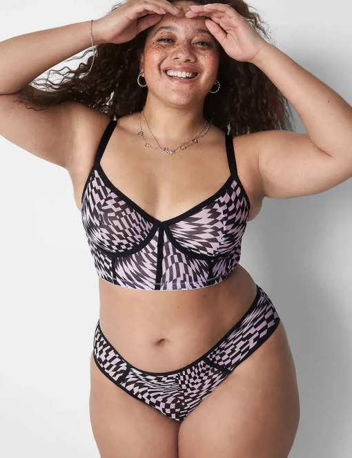 Sexy Panties^Lane Bryant Sheer Mesh Cheeky Panty Zale Geo