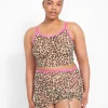Sexy Bras^Lane Bryant Sheer Mesh Cropped Cami Cheetah