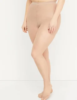 Tights & Leggings^Lane Bryant Shimmer Sheer - 20 D Smoothing Pantyhose Plaza Taupe