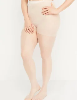 Tights & Leggings^Lane Bryant Shimmer Sheer - 20 D Smoothing Pantyhose Brown