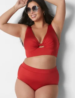 Swim Bottoms^Lane Bryant Shimmer Swim Brief Adrenaline Rush