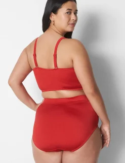 Swim Bottoms^Lane Bryant Shimmer Swim Brief Adrenaline Rush