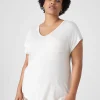 The Tee Shop^Lane Bryant Short-Sleeve V-Neck Pocket Tee Birch