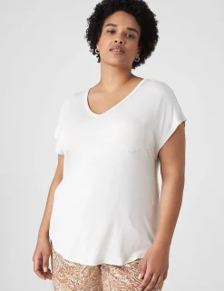 The Tee Shop^Lane Bryant Short-Sleeve V-Neck Pocket Tee Birch