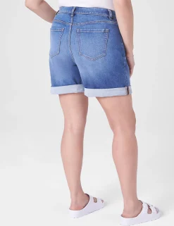 Boyfriend^Lane Bryant Signature Fit Boyfriend Jean Midi Short Medium Denim