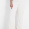 Signature Fit^Lane Bryant Signature Fit Fluid Wide Leg Trouser Jean Off White