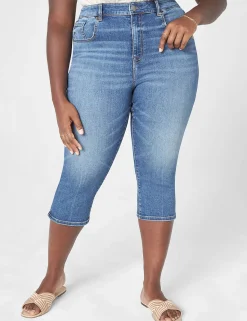 Skinny & Jegging^Lane Bryant Signature Fit High-Rise Skinny Pedal Jean Medium Denim