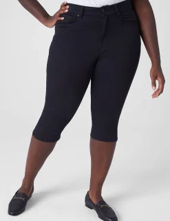 Signature Fit^Lane Bryant Signature Fit High-Rise Skinny Pedal Jean Black