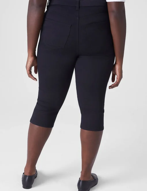 Crops, Capris And Shorts^Lane Bryant Signature Fit High-Rise Skinny Pedal Jean Black