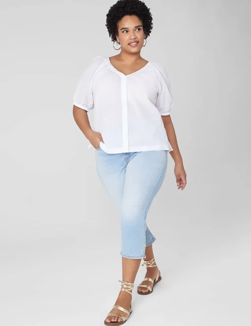 Crops, Capris And Shorts^Lane Bryant Signature Fit High-Rise Skinny Pedal Jean Medium Denim