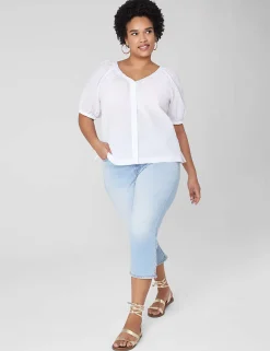 Signature Fit^Lane Bryant Signature Fit High-Rise Skinny Pedal Jean Medium Denim