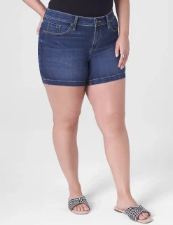 Signature Fit^Lane Bryant Signature Fit Jean Short Medium Denim