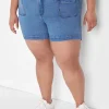 Signature Fit^Lane Bryant Signature Fit Jean Short Medium Denim
