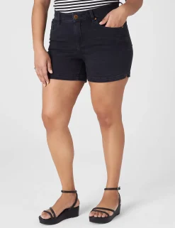 Signature Fit^Lane Bryant Signature Fit Jean Short Black