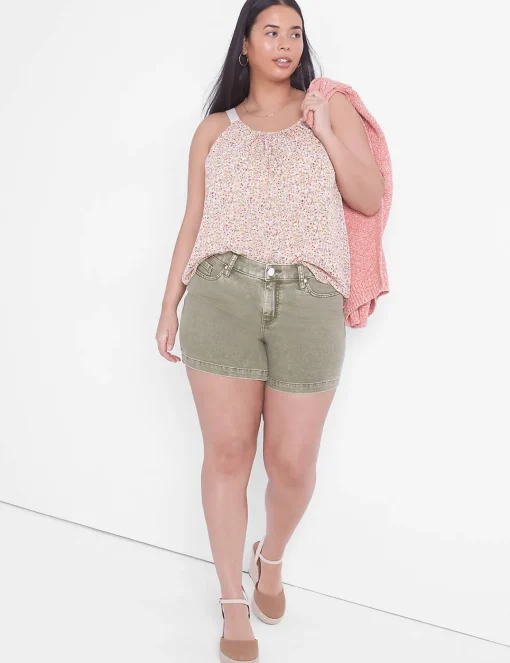 Signature Fit^Lane Bryant Signature Fit Jean Short Olive
