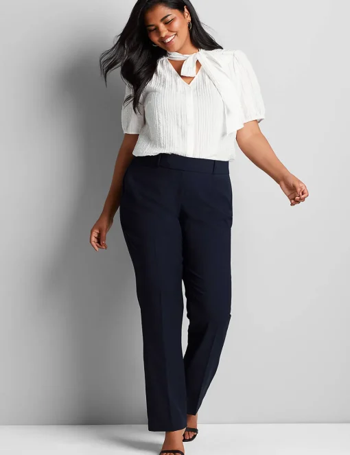 Straight Leg^Lane Bryant Signature Fit Perfect Drape Straight Pant Night Sky