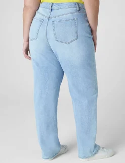 Signature Fit^Lane Bryant Signature Fit 90S Loose Straight Jean Light Denim