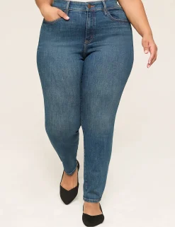 Skinny & Jegging^Lane Bryant Signature Fit Skinny Jean Medium Denim