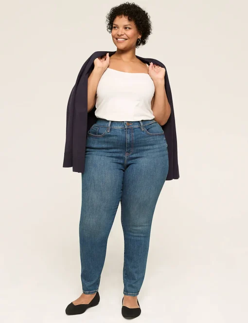 Skinny & Jegging^Lane Bryant Signature Fit Skinny Jean Medium Denim