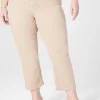 Signature Fit^Lane Bryant Signature Fit Straight Crop Jean Tan