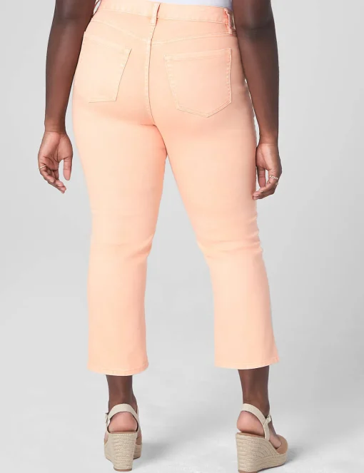 Signature Fit^Lane Bryant Signature Fit Straight Crop Jean Orange