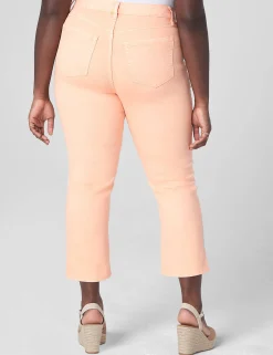 Straight Leg^Lane Bryant Signature Fit Straight Crop Jean Orange
