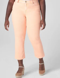 Signature Fit^Lane Bryant Signature Fit Straight Crop Jean Orange