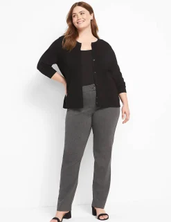 Straight Leg^Lane Bryant Signature Fit Straight 4-Season Pant Grey