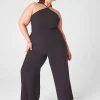 Occasion^Lane Bryant Sleeveless Halter-Neck Jumpsuit Black