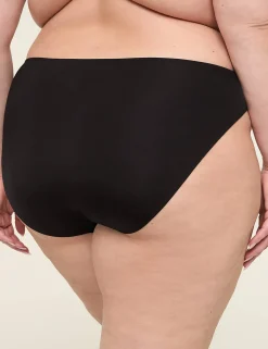 Brief Panties^Lane Bryant Slick Chicks Adaptive High-Cut Brief Panty Black