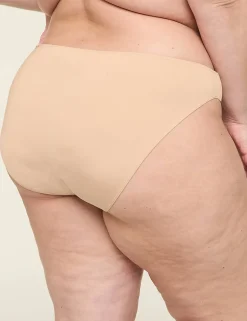 Brief Panties^Lane Bryant Slick Chicks Adaptive High-Cut Brief Panty Cafe