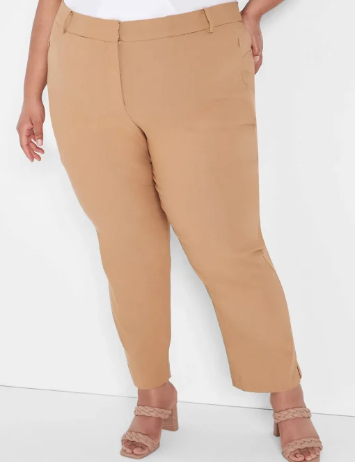 Slim^Lane Bryant Slim Ankle 4-Season Pant Natural Wheat