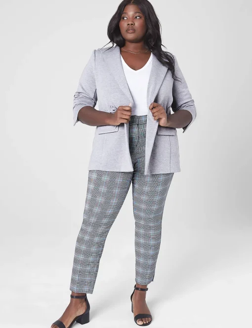 4-Season Collection^Lane Bryant Slim Ankle 4-Season Pant Plaid
