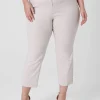 Slim^Lane Bryant Slim Capri 4-Season Pant Cream Stripe